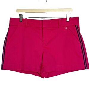 Calvin Klein Hot Pink Cotton Shorts -Size 10- 4” Inseam, Flat Front, Side Stripe
